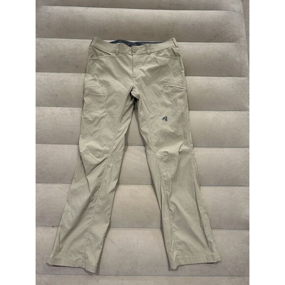 Eddie Bauer First Ascent Mens Size 36 36x34 Khaki Chino Hiking Pants - Picture 1 of 7